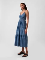 Organic Cotton Denim Maxi Dress