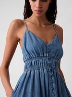 Organic Cotton Denim Maxi Dress