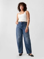 High Rise Barrel Jeans