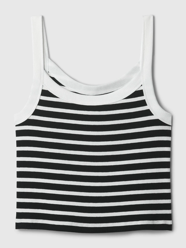 Modern Rib Cropped Tank Top