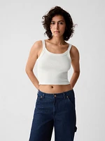 Modern Rib Cropped Tank Top