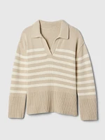 24/7 Split-Hem Polo Shirt Sweater