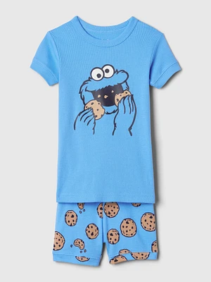Pyjama court en coton biologique Sesame Street babyGap