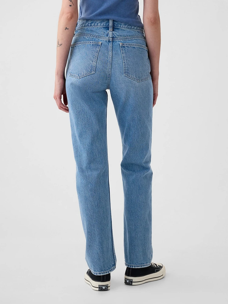 High Rise '90s Straight Jeans