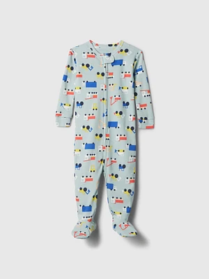 Pyjama une-pièce à motif de camions en coton biologique babyGap