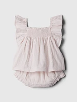Baby Crinkle Gauze Flutter Outfit Set