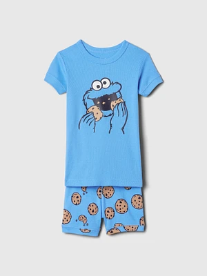 Pyjama court en coton biologique Sesame Street babyGap