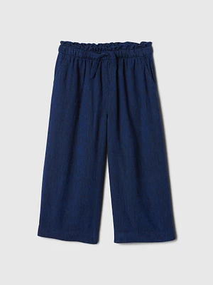 babyLinen-Blend Pull-On Pants