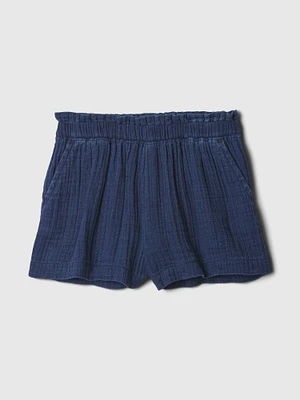 babyCrinkle Gauze Pull-On Shorts