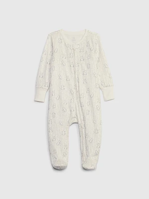 Baby First Favorites Organic CloudCotton Footed One-Piece