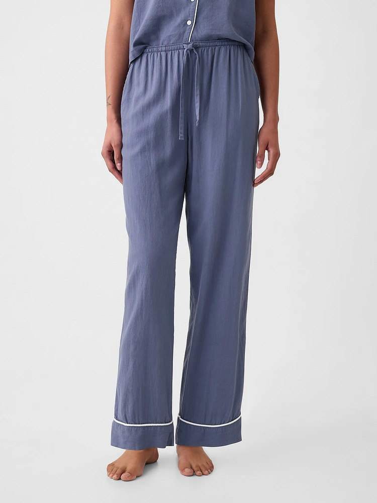 Linen-Blend PJ Pants