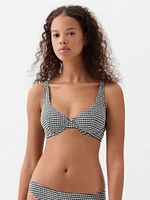 Gingham Bikini Top