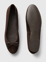 Suede Ballet Flats