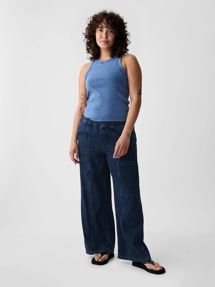 High Rise Utility Easy Jeans