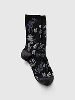 Floral Crew Socks