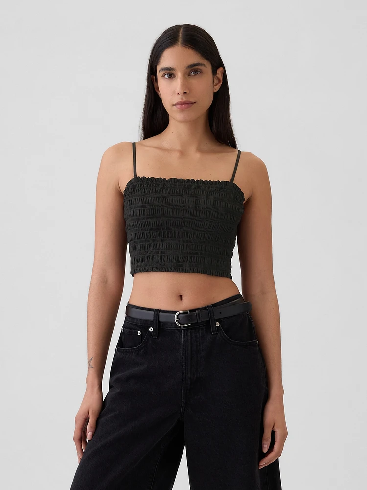 Cropped Smocked Cami