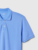 Washed Pique Polo Shirt