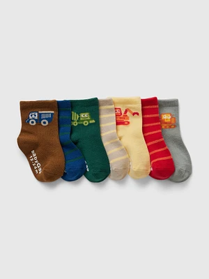 Baby & Toddler Construction Crew Socks