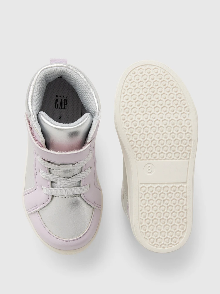 Baby & Toddler Metallic High-Top Sneakers