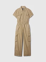 Khaki Utility Jumpsuit