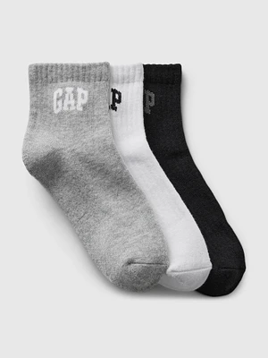 Kids Logo Quarter Crew Socks