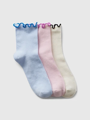 Kids Ruffle Crew Socks