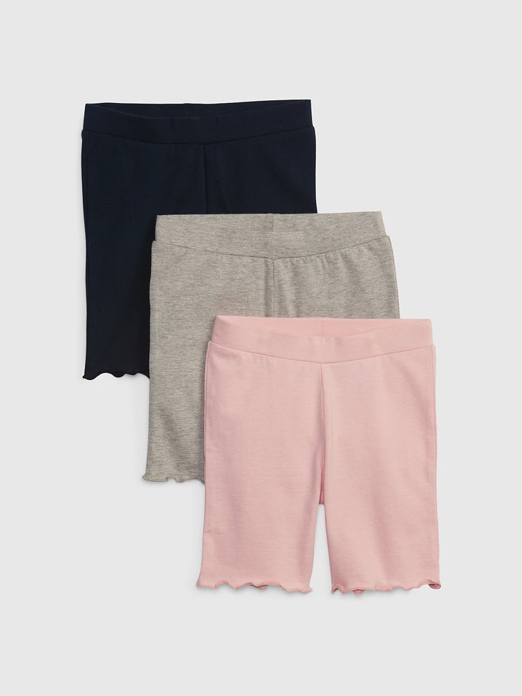Toddler Mix & Match Lettuce Hem Bike Shorts