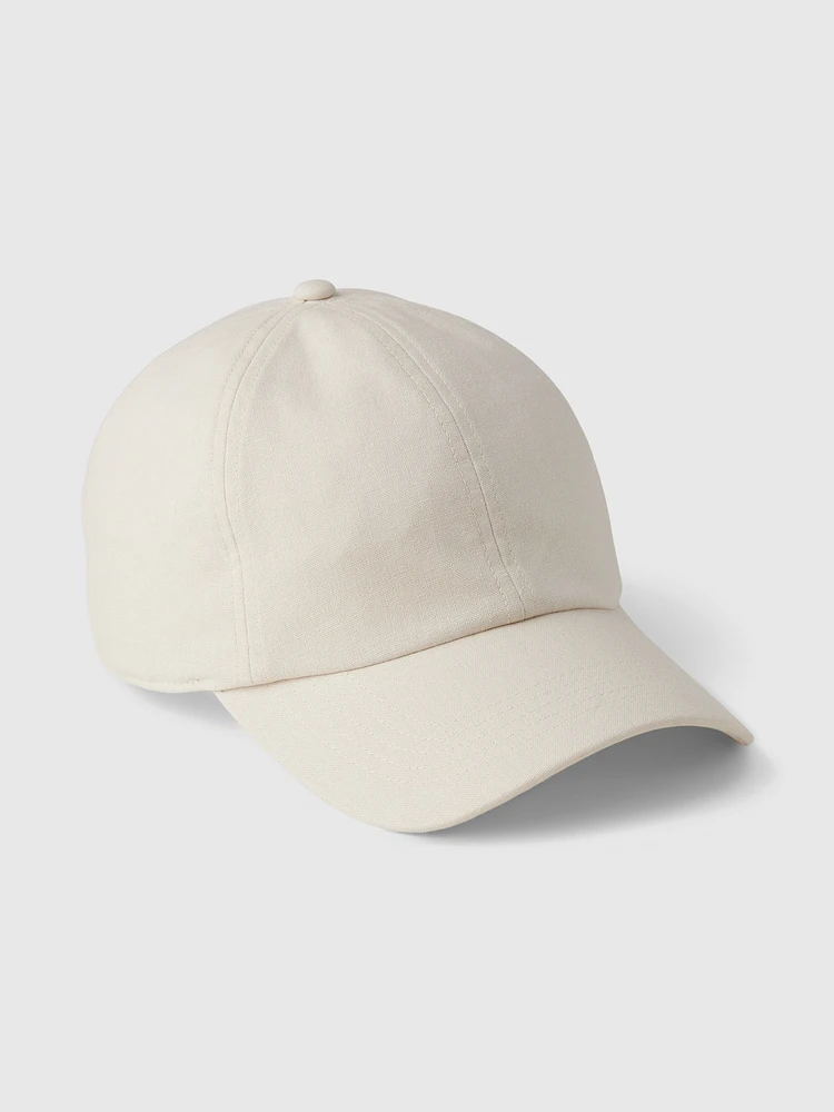 Linen-Cotton Baseball Hat