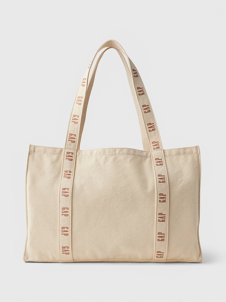 Logo Canvas Tote Bag