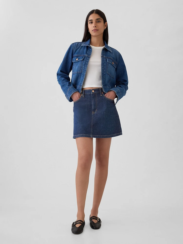 Denim Mini Skirt