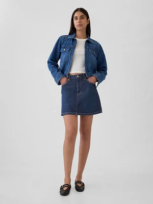 Denim Mini Skirt