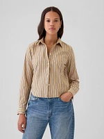 Organic Cotton Cropped Shirt