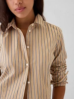 Organic Cotton Cropped Shirt