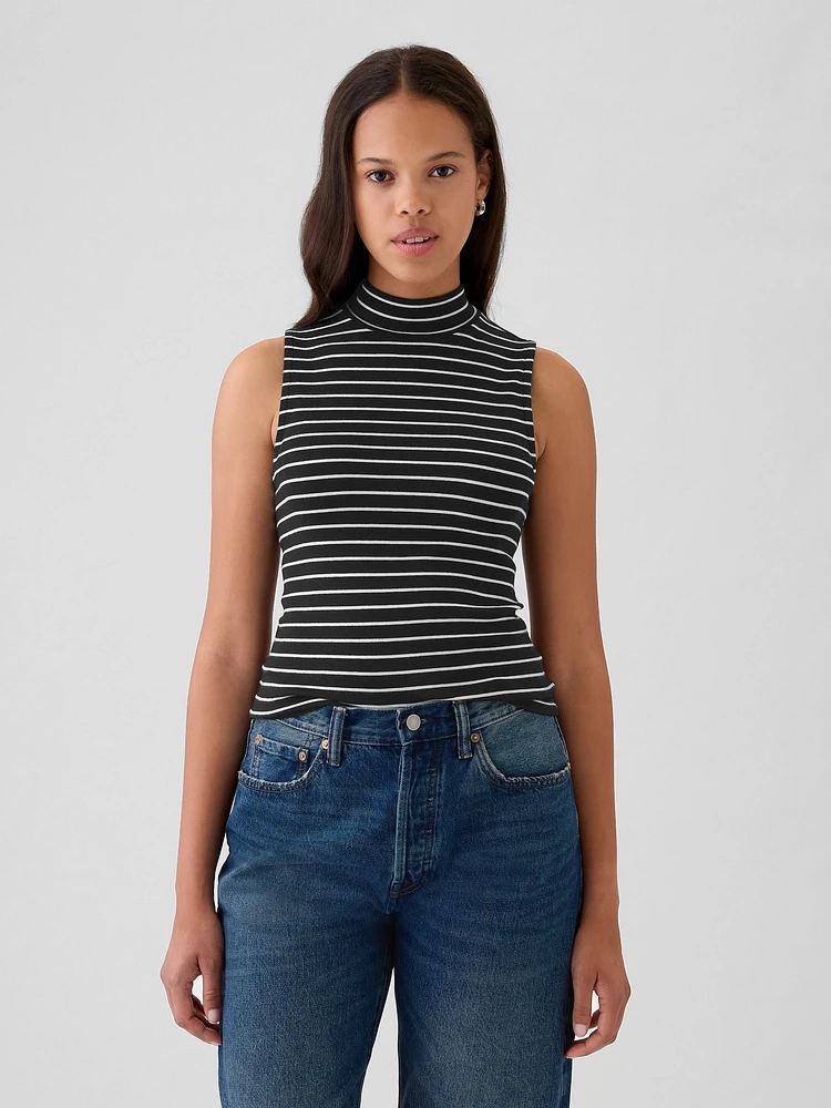 Modern Mockneck Tank Top