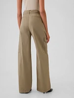 High Rise Cargo Baggy Trousers