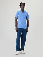 Washed Pique Polo Shirt