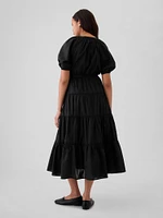 Tiered Maxi Shirtdress