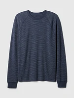 Waffle-Knit Raglan T-Shirt