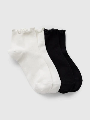 Ruffle-Trim Ankle Socks