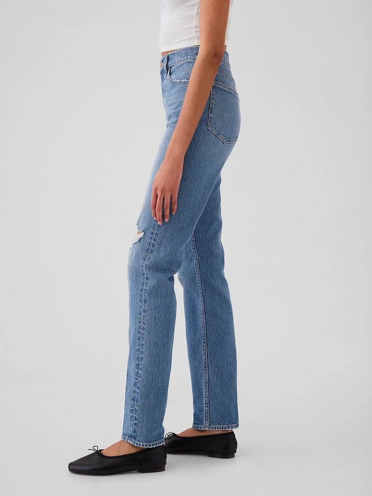 High Rise ';90s Straight Jeans