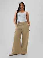 Mid Rise Cargo Baggy Khakis