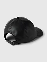 Vegan Leather Baseball Hat