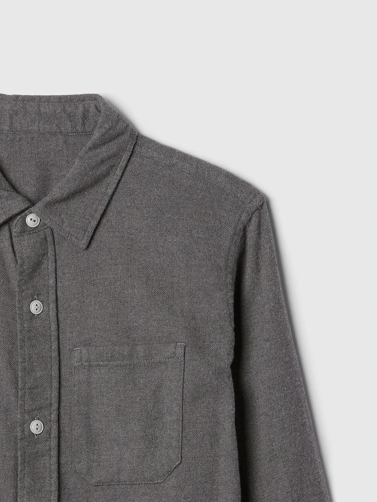 Kids Organic Cotton Flannel Shirt