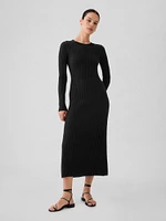 Rib Sweater Maxi Dress