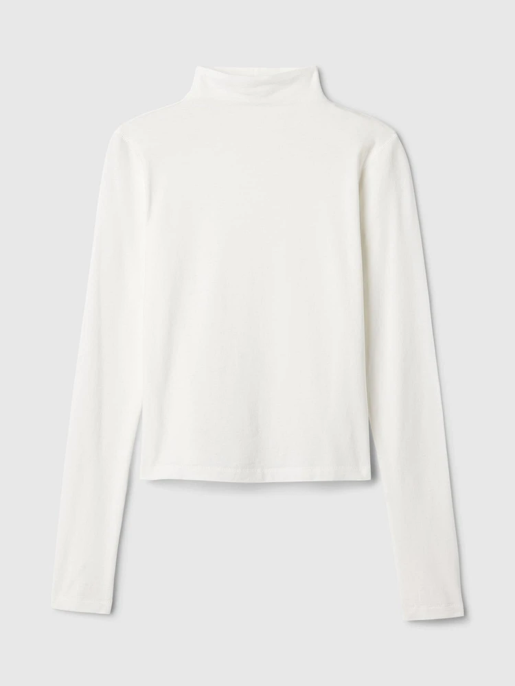 Featherweight Cropped Turtleneck