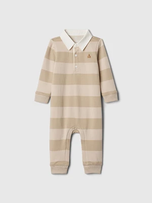 Baby Vintage Soft Rugby Polo Shirt One-Piece