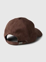 Vegan Suede Baseball Hat