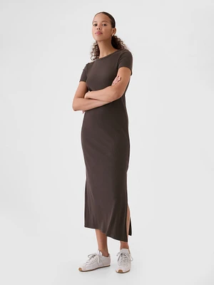 Modern Rib Maxi T-Shirt Dress