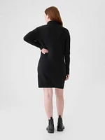 Maternity CashSoft Rib Turtleneck Mini Sweater Dress