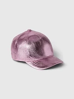 Toddler Metallic Baseball Hat